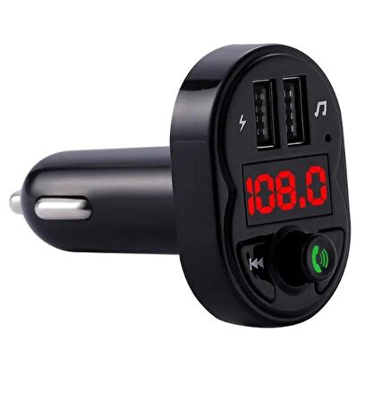 Concord C615  3.1A Çift USB & Şarj  Flash Bellek Girişi  Bluetooth Fm Transmitter