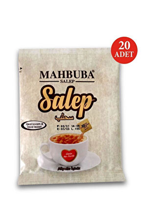 Mahbuba Salep Toz ( Sahlep ) Tarçınlı 20x20gr