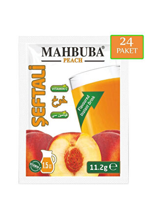 Mahbuba Şeftali Aromalı Soğuk Toz Içecek 24x11.2gr