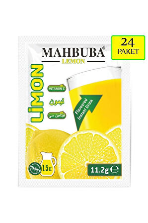 Mahbuba Limon Aromalı Soğuk Toz Içecek 24x11.2gr