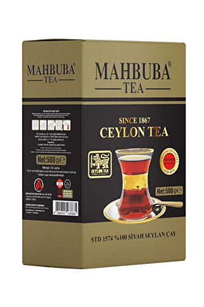 Mahbuba Std 1574 Premium Ithal Seylan Sri Lanka Ceylon Kaçak Siyah Yaprak Çayı 500gr