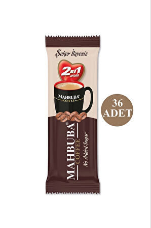 Mahbuba 2si1 Arada Şekersiz 36x4,5gr Mini Küçük Boy Ikramlık Otobüs Hazır Kahve Poşet