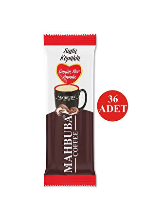 Mahbuba 3ü1 Arada Sütlü Köpüklü 36x10gr Mini Küçük Boy Ikramlık Otobüs Hazır Kahve Poşet