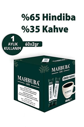 Mahbuba Hindiba Detox Form Kahvesi Glutensiz Kahve 1 Aylık - ( 60 Kullanım ) Net 120gr