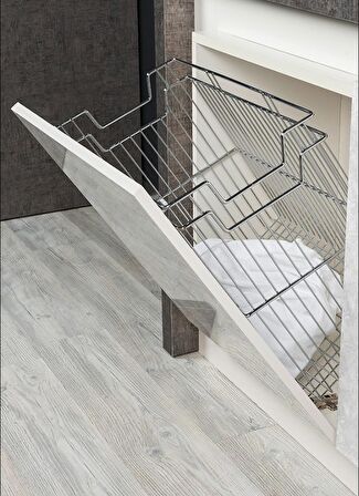 Starax 8114 Krom Askılı Çamaşır Sepeti 380X290X500