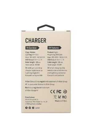 Lightning 10.5W 2.1A Şarj Aleti