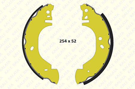 Ford Arka Fren Pabuclu Balata Transıt T12 2.5d 94>00 - Kale B 1220 0650 05 P Kf23