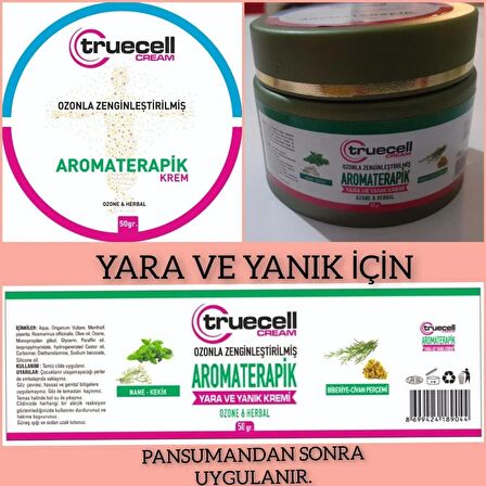 truecell Aromaterapik Yara Ve Yanık Kremi Ozonla Zenginleştirilmiş Özel Formül 50 ml