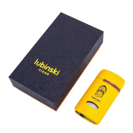 Lubinski Lion Kapaklı Delicili Tek Torch Puro Çakmağı Gunmetal LB-106