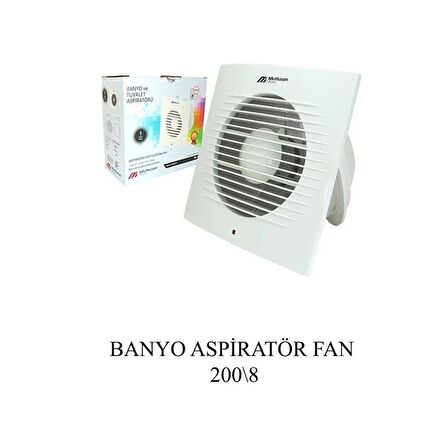 MUTLUSAN 200 8 BANYO ASPİRATÖR FAN