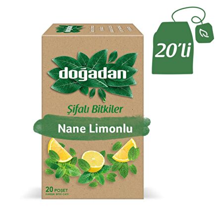 Doğadan Nane - Limon Bardak Poşet Bitki Çayı 34 gr 20'li 