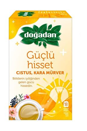 Doğadan Güçlü Hisset Bardak Poşet Siyah Çay 18'li 