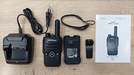 Aselsan A446C1 10Km Mesafeli PMR El Telsizi (Tekli Paket)