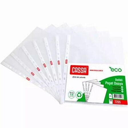 Cassa Poşet Dosya Eco 30 Mikron 100 Lü Paket