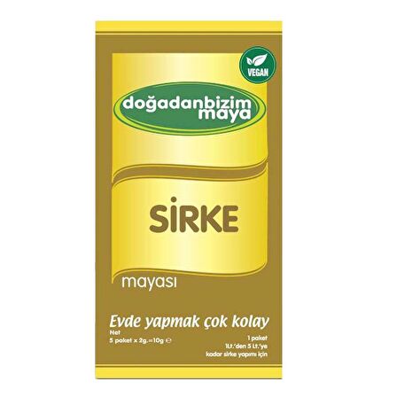 Doğadan Bizim Probiotik Sirke Mayası 1 Kutu 5 Saşe