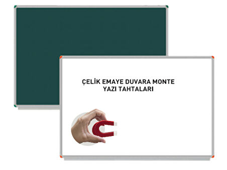 Panda Çelik Emeya Yüzey Duvara Monte Yazı Tahtası  PAN 251 Beyaz 60x90