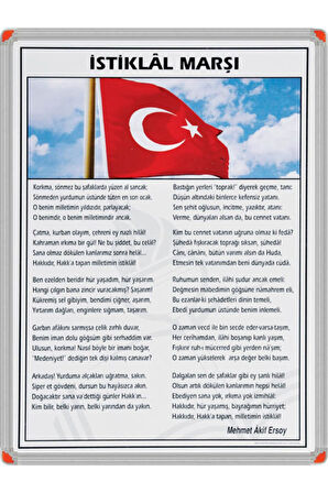 35*50 İSTİKLAL MARŞI MDF.ÇERÇEVE