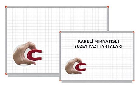 Panda 120x240cm Kareli Mıknatıslı Yazı Tahtası
