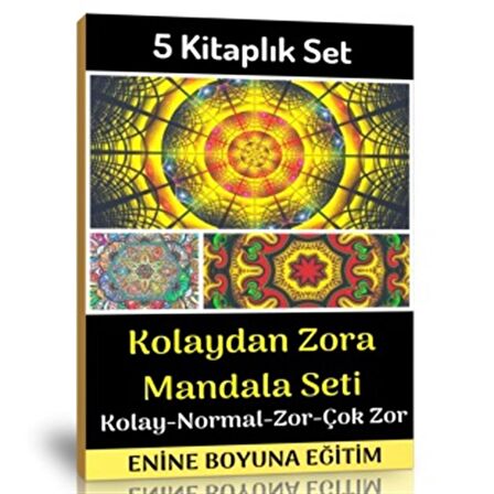 Kolaydan Zora Mandala Boyama Seti (5 Kitap)