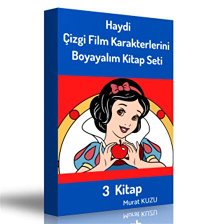 Haydi Çizgi Film Karakterlerini Boyayalım Kitap Seti