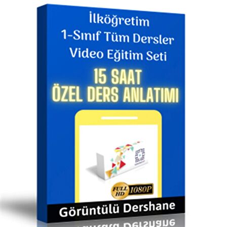 İlköğretim 1.Sınıf Tüm Dersler Görüntülü Eğitim Seti
