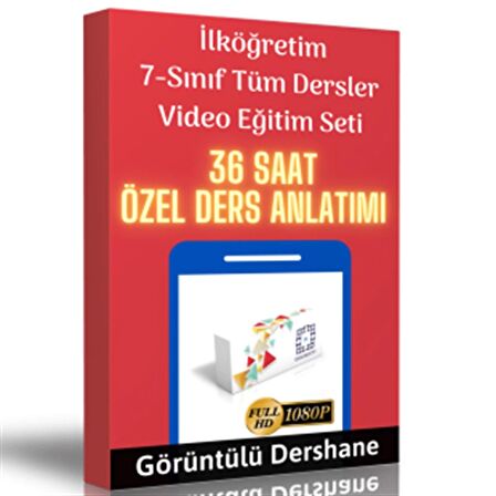 İlköğretim 7.Sınıf Tüm Dersler Görüntülü Eğitim Seti