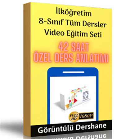 İlköğretim 8.Sınıf Tüm Dersler Görüntülü Eğitim Seti