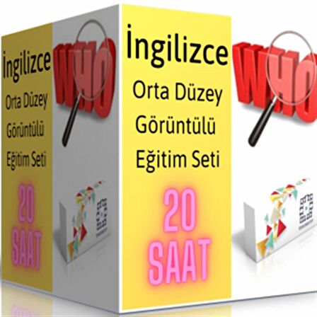 İngilizce Orta Düzey Görüntülü Eğitim Seti