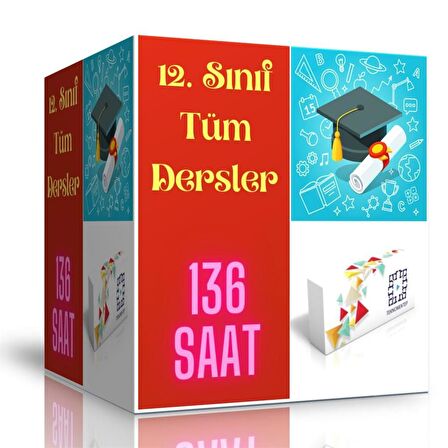 Lise 12.Sınıf Tüm Dersler Görüntülü Eğitim Seti