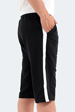 Slazenger POLONA I Erkek Cepli Kapri Siyah Şort