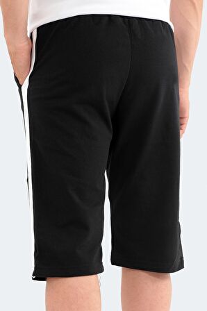 Slazenger POLONA I Erkek Cepli Kapri Siyah Şort