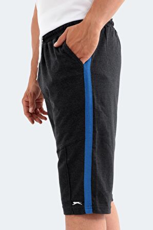 Slazenger POLONA I Erkek Cepli Kapri Koyu Gri Şort