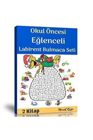 Okul Öncesi Eğlenceli Labirent Bulmaca Kitap Seti (2 Fasikül Kitap)