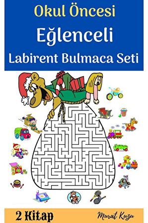 Okul Öncesi Eğlenceli Labirent Bulmaca Kitap Seti (2 Fasikül Kitap)