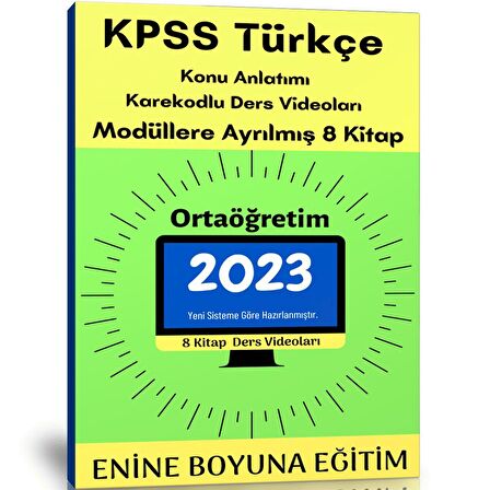 2023 KPSS Türkçe Ortaöğretim Modüler Kitap Seti