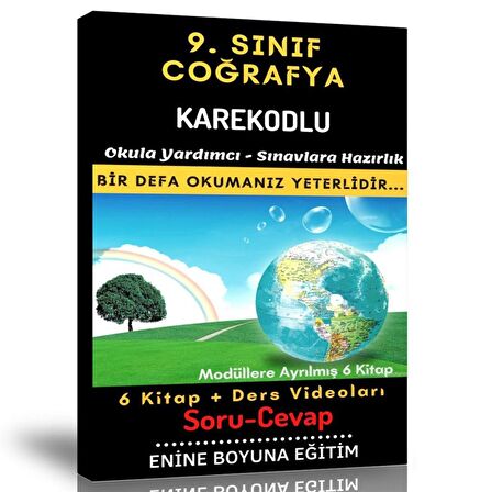 9. Sınıf Coğrafya Soru Cevap Seti (6 Modüler Kitap)