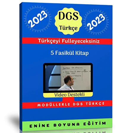 2023 DGS Türkçe Modüler Kitap Seti (4 Kitap + Ders Videoları)