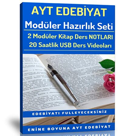 2023 AYT Edebiyat Modüler Seti (2 Kitap + 20 Saatlik Özel Anlatım