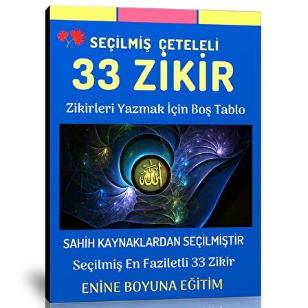 Seçilmiş Çeteleli 33 Zikir Kitabı