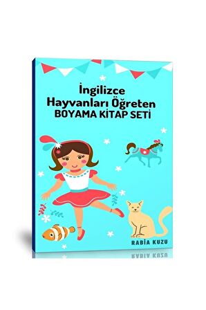 Hayvanları Ingilizce Öğreten Boyama Kitap Seti (3 Kitap)