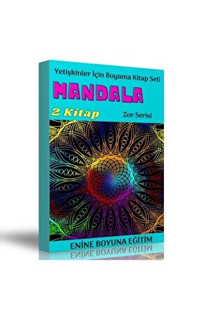 Yetişkinler Için Boyama Kitap Seti (zor Seviye)