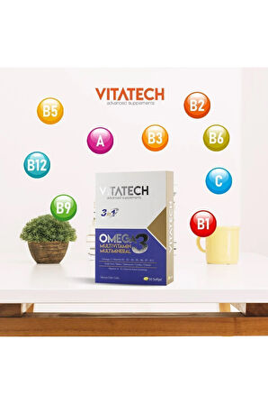 Vitatech Omega 3 Multivitamin Ve Mineral Ginseng 30 Kapsül