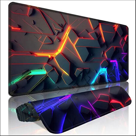 70X30 CM 3D BOYUT TASARIMI KAYDIRMAZ TABAN SPEED YÜZEY OYUNCU MOUSE PAD GAMİNG