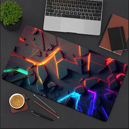 70X30 CM 3D BOYUT TASARIMI KAYDIRMAZ TABAN SPEED YÜZEY OYUNCU MOUSE PAD GAMİNG