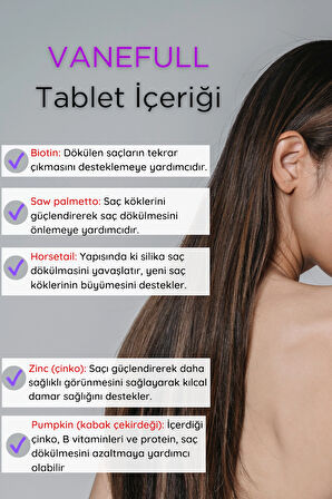 Vanederm Vanefull Saç ve Tırnak için Gıda Takviyesi 60 Tablet