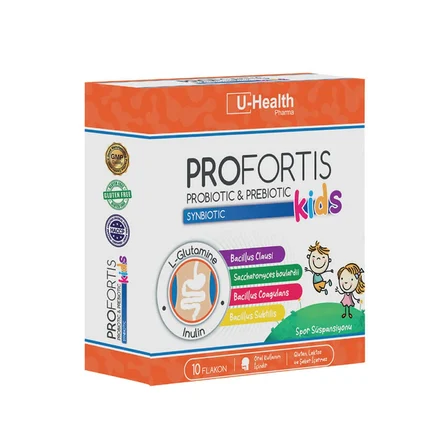U-Health Pharma Profortis Probiyotik ve Prebiyotik Simbiyotik Çocuk  10 Flakon