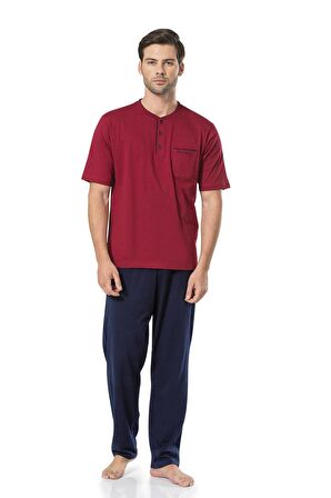 Pierre Cardin 5370 Pijama Takımı Bordo