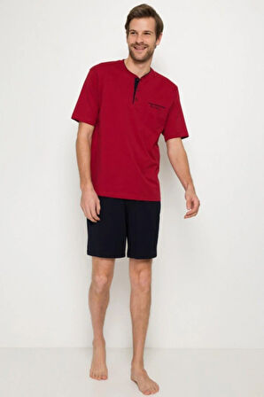 5370 Pijama Şort 3 Lü Damat Çeyiz Seti