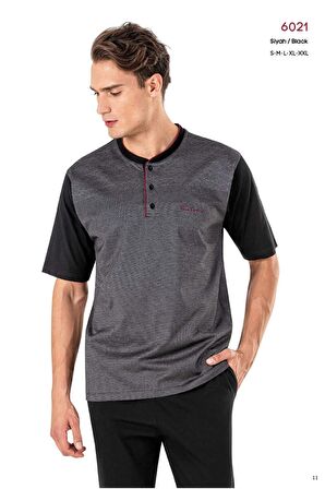 Pierre Cardin Erkek Kısa Kol 3'Lü Pijama Takımı 6021