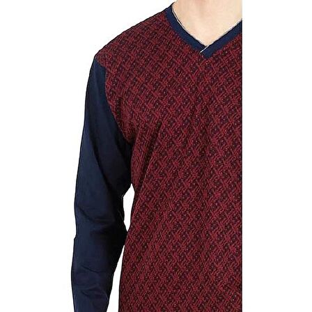 PİERRE CARDİN 6023 ERKEK JAKARLI PİJAMA TAKIMI